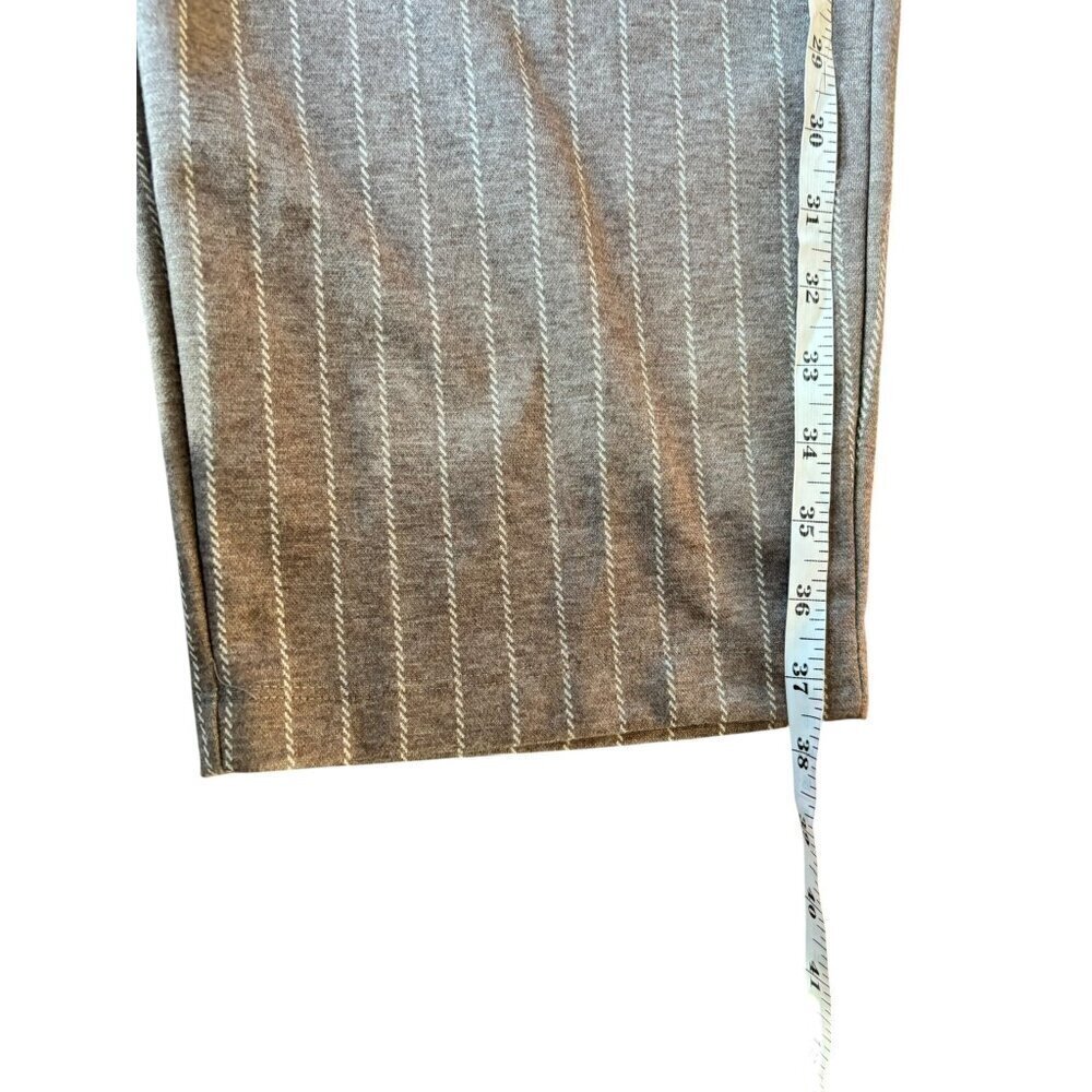 A New Day Women's Light Brown & Cream Stripped Pants - Picture 6 of 7